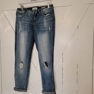 Jessica Simpson skinny rolled ankle jeans